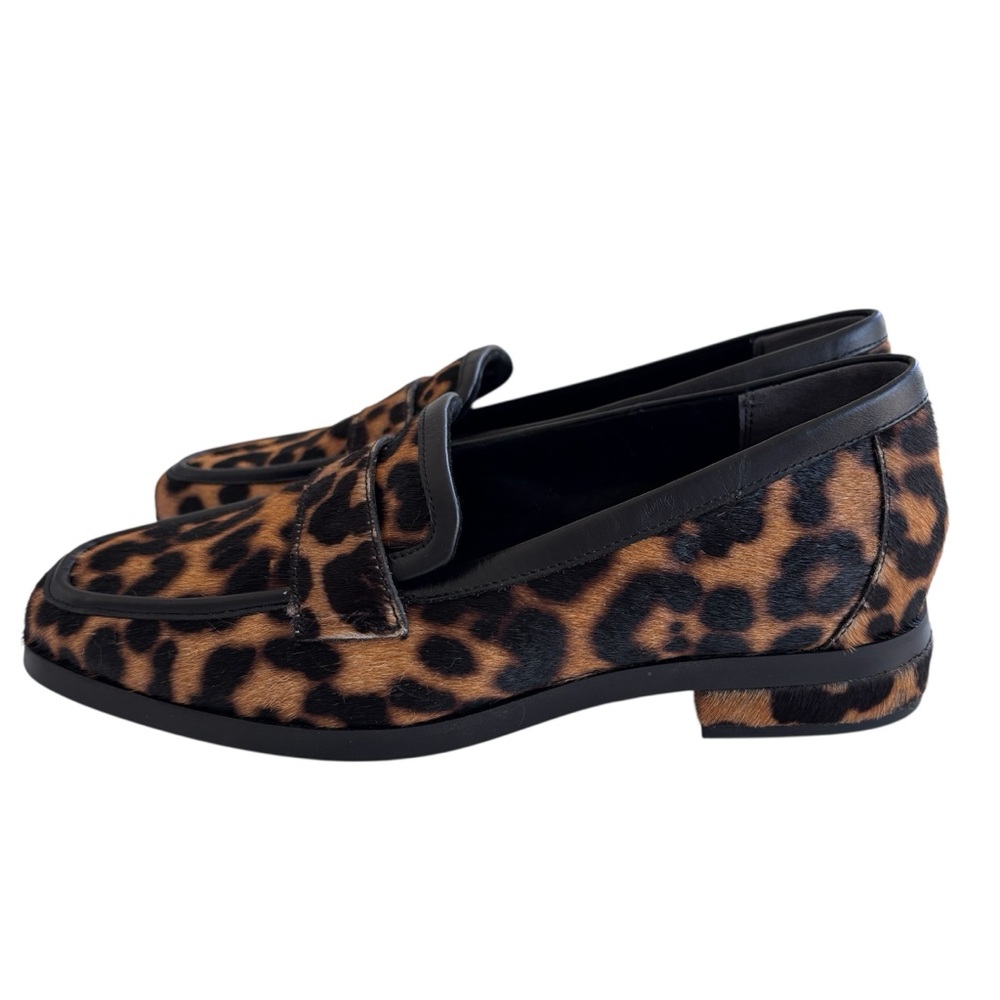 Vionic Sellah Animal Print Women Loafers Calf Hair Leather Slip On Sz 6